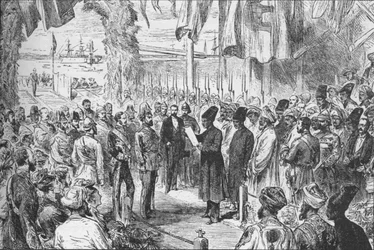 Příjezd prince z Walesu do Bombaje, Indie, 8. listopadu 1875 1908