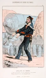 Marine Artillery, obležení Paříže, francouzsko-pruská válka, 1870-1871.