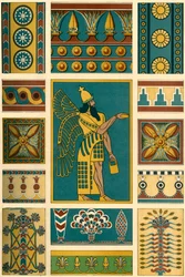 Asyrská dekorace, 1898.