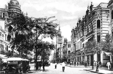 Avenida Rio Branco, Rio de Janeiro, Brazílie, 20. léta 20. století
