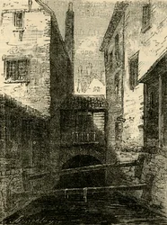 Back of the Red Lion, from the Fleet, c1872.