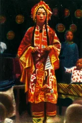 Baladický zpěvák, Čína, c1928.