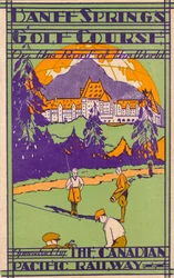 Golfové hřiště Banff Springs, scorecard, c1925