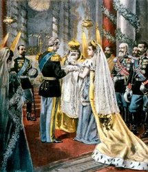 Křest velkokněžny Taťány, dcery Mikuláše II. ruského, 1897