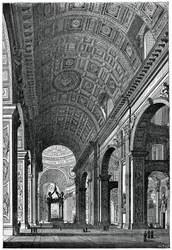 Bazilika svatého Petra, Řím, 1870