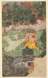 Bitva o Rávanu a Jatayu, ze sarga kapitoly 49 v Aranya-kanda Book of the Forest..., c.
