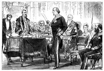 Benjamin Disraeli 1808-1881 získání svobody města Londýna, 1878