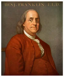 Benjamin Franklin , americký vědec a politik, 1782 1956