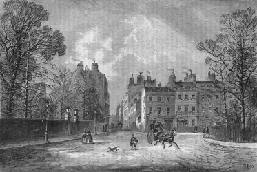 Berkeley Square, Westminster, Londýn, c1850 1878