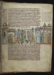 Bernard z Clairvaux posílající mnichy do dceřiných domů, cisterciáčtí mniši, 1249-1250.