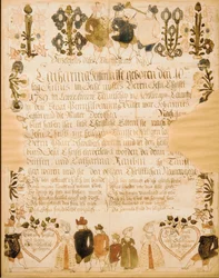 Rodný a křestní list, 1789.