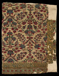 Hraniční fragment šálu, konec 1700 - začátek 1800.