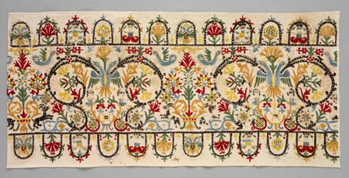 Hraniční pruhy sukně, 1600 - 1700.