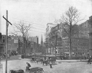 Bowling Green, New York, USA, c1900.