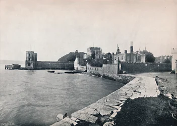 Branksea Island - Celkový pohled na hrad, 1895
