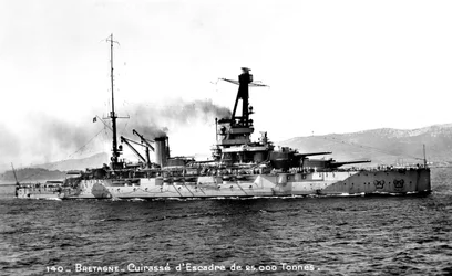 Bretaň francouzský dreadnought 25 000 tun, c1915-1940