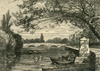 Most přes Ouse, Bedford, 1898.