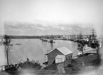 Brisbane River, jihovýchodní Queensland, Austrálie, 1870-1880