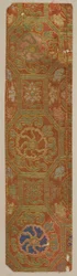 Brokát, hedvábí. Ukázka, období Edo, 1615-1868.