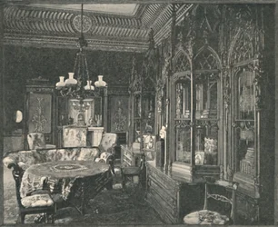 Buckinghamský palác: Hudební místnost Prince Consorts, 1886