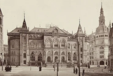 Budova burzy v Brémách. Kolem roku 1900