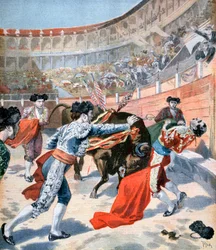 Býčí zápasy v Madridu, Španělsko, 1894