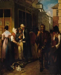 Úřad královské loterie při restaurování, 1820.