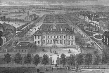 Burlington House, Westminster, Londýn, kolem roku 1700, c1875 1878