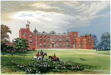 Burton Constable, Yorkshire, domov Baronet Constable, c1880