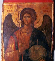 Byzantská ikona archanděla Michaela, 14. století