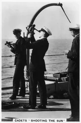 Kadeti střílející do slunce, Royal Navy College, 1937