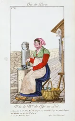 Cafe-au-lait prodejce, 1826