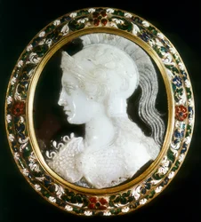 Cameo of Minerva, římská bohyně moudrosti