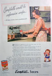 Reklama na polévky Campbells, 1936