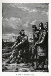 Canute u mořského pobřeží, 1882