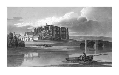 Hrad Carew, Pembrokeshire, c1817.