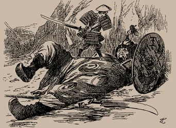 Karikatura na první čínsko-japonskou válku. Punch, 29. září 1894, 1894.