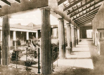 House of the Golden Cupids, Pompeje, Itálie, c1900