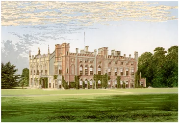Cassiobury Park, Hertfordshire, domov hraběte z Essexu, c1880
