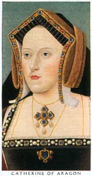 Kateřina Aragonská, první manželka Jindřicha VIII., kolem roku 1530, počátek 20. století