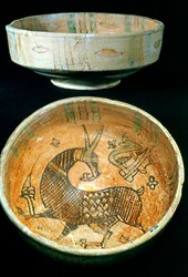 Keramické mísy, Kairouan, Tunisko, 10. století