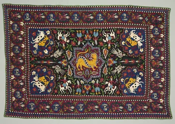 Slavnostní nebo letní podlahová krytina, 1800s.