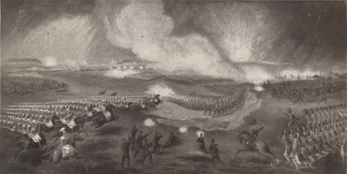 Poplatek britských vojsk na cestě do Windleshamu, 24. dubna 1854, 1854 1909