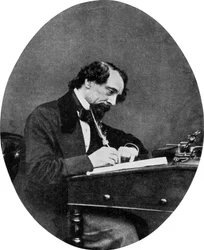 Charles Dickens , britský romanopisec, 19. století 1956