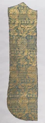 Fragment ornátu s realistickými zvířaty, c. 1420.