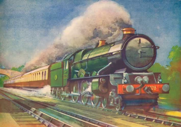Cheltenham Flyer, G.W.R., nabírá vodu v Goringu, 1940