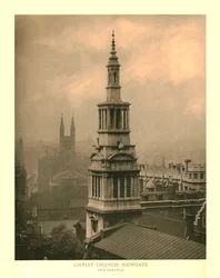 Christ Church, Newgate, The Steeple, polovina konce 19. století.
