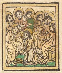 Kristus umývá nohy apoštolům, c. 1490.