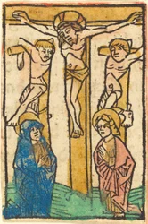Kristus na kříži mezi dvěma zloději, c. 1475.