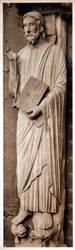 Kristus učí, katedrála Chartres, Francie, 13. století